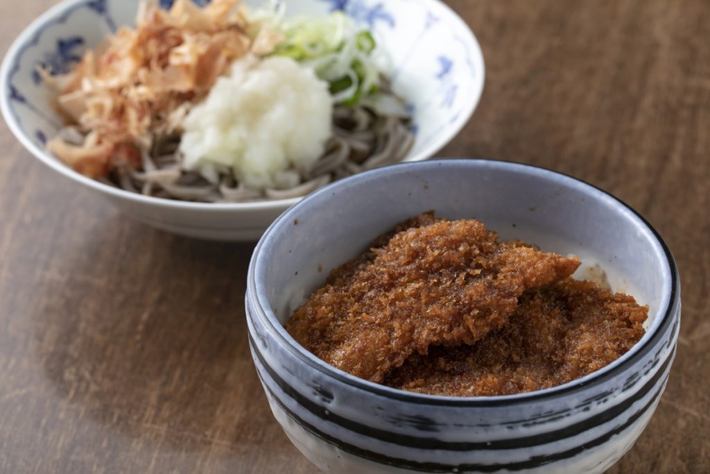 ソースカツ丼とおろしそば