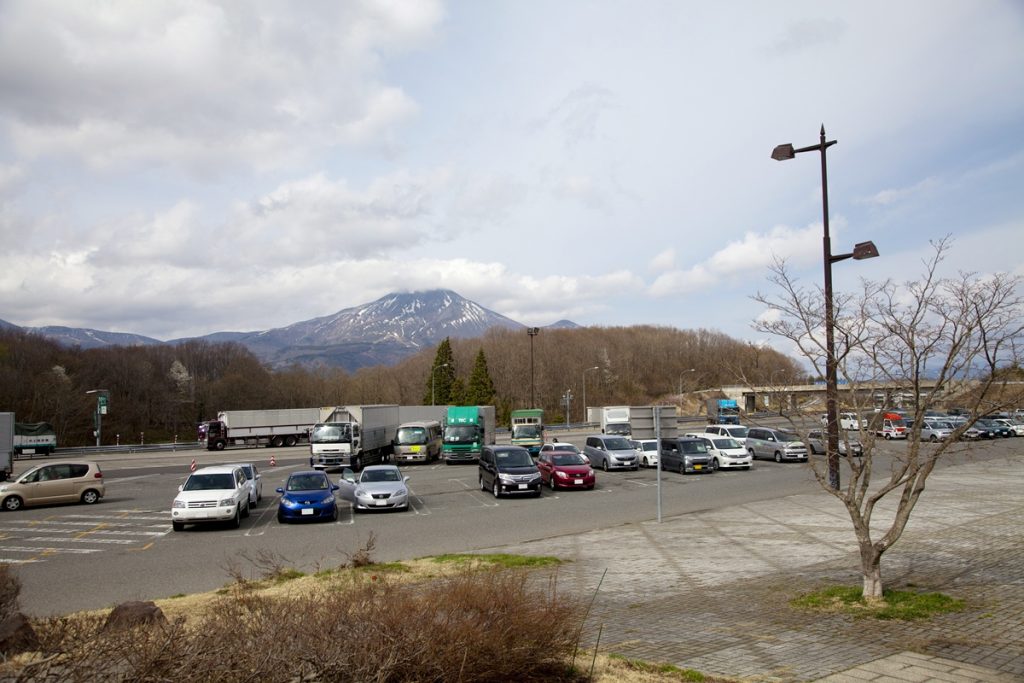 磐梯山SA(上り) SAからの磐梯山