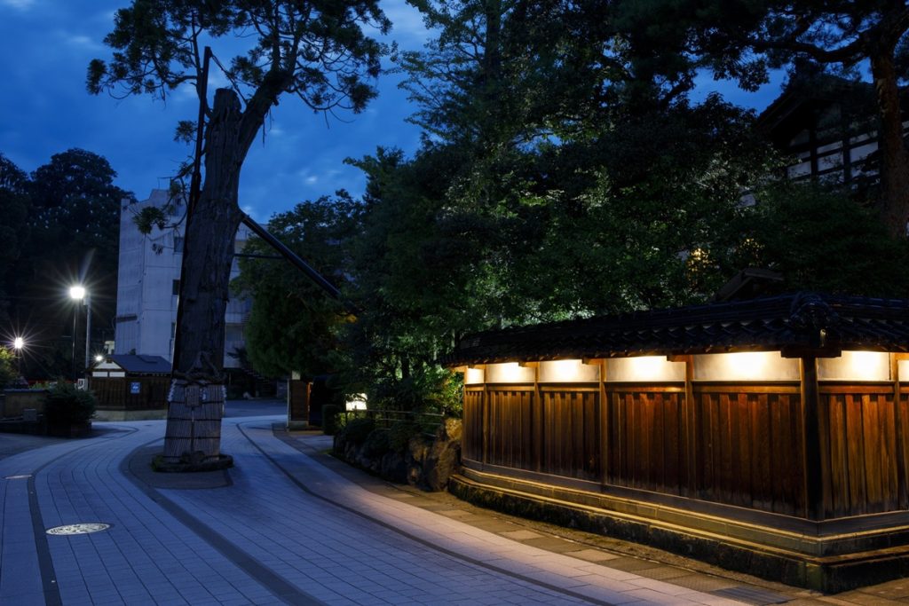粟津温泉街