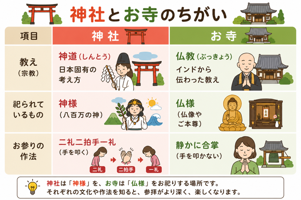 神社とお寺の違い